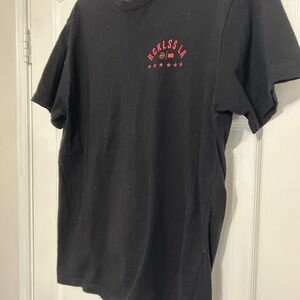 Black Short Sleeve Tees Casual Cotton